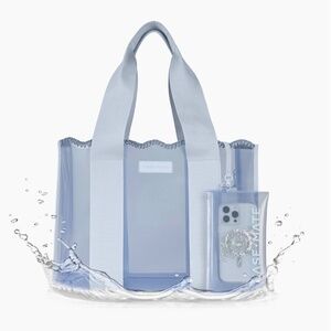 Case-Mate Jelly Tote - Carolina Blue Crochet Wave